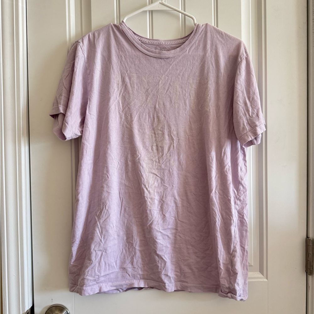 Free People Lavender Faded Nirvana Tee